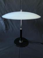 Vintage Ikea tafellamp staal en melkglas, Ophalen, Minder dan 50 cm