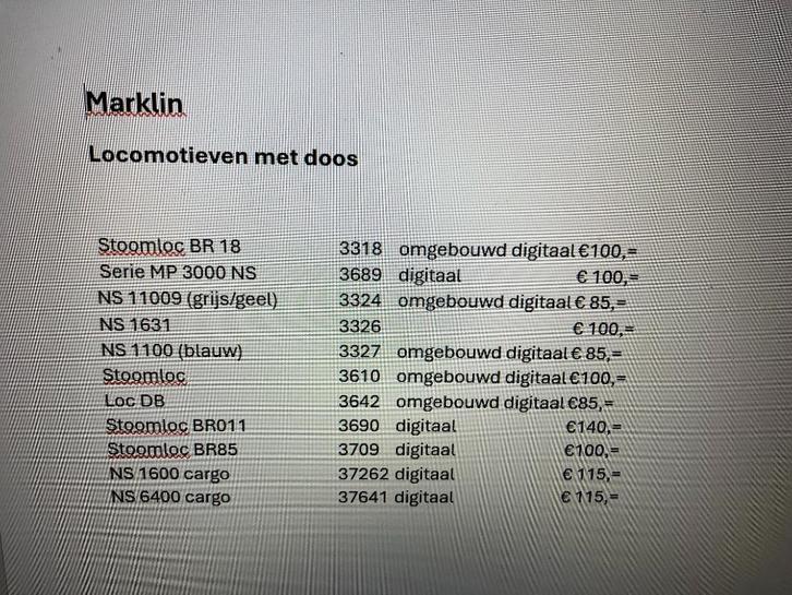 Marklin locomotieven, rijtuigen en goederenwagons, Hobby en Vrije tijd, Modeltreinen | H0, Gebruikt, Overige typen, Wisselstroom