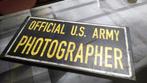 U.S.ARMY PHOTOGRAPHER, Verzamelen, Ophalen of Verzenden, Amerika, Embleem of Badge