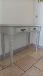 Licht grijze sidetable met 2 lades, Huis en Inrichting, Tafels | Sidetables, Ophalen, Gebruikt, 100 tot 150 cm, 25 tot 50 cm