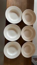 6 soep/diepe borden New York Blokker, Huis en Inrichting, Keuken | Servies, Ophalen, Zo goed als nieuw, Bord(en), Overige stijlen
