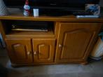 Eikenhouten TV kast - massief hout, Huis en Inrichting, Ophalen, Gebruikt, 100 tot 150 cm, Eikenhout