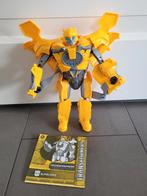 Transformers Bumblebee masker + actiepop, Verzamelen, Transformers, Overige generaties, Ophalen of Verzenden, Gebruikt, Autobots