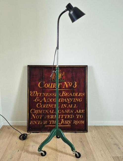 Antieke verrolbare werkplaatslamp, Antiek en Kunst, Antiek | Lampen, Ophalen