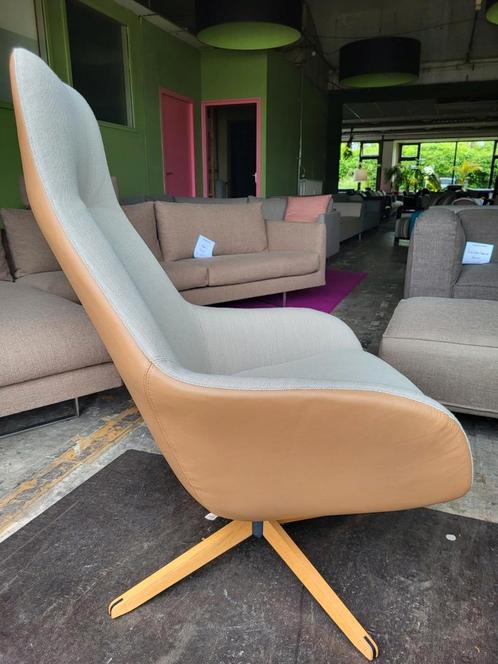 Pode Sparkle two draaifauteuil | beige camel | Refurbished, Huis en Inrichting, Fauteuils, Zo goed als nieuw, Leer, Stof, 75 tot 100 cm