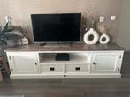 Tv Meubel Riviera Maison, 150 tot 200 cm, Eikenhout, Ophalen of Verzenden, Zo goed als nieuw
