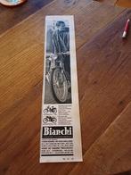 Advertentie van Bianchi bromfiets 1 1963, Verzamelen, Ophalen of Verzenden, Zo goed als nieuw