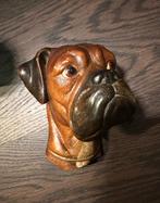 Boxer Hond plaquette England 1968 curiosa vintage dier bruin, Antiek en Kunst, Verzenden