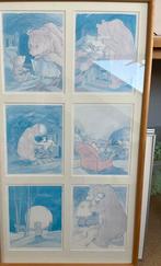 Kleine Beer in lijst 100 x 55, Antiek en Kunst, Kunst | Litho's en Zeefdrukken, Ophalen