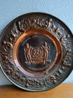 Roodkoper bord Suriname onafhankelijk, Antiek en Kunst, Ophalen of Verzenden