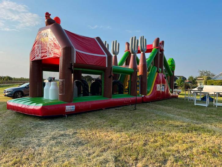 Stormbaan boerderij 17 meter te huur, Tickets en Kaartjes, Recreatie | Pretparken en Attractieparken, Eén persoon