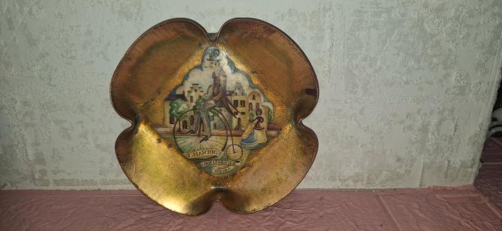 Antieke T Hartog's Rijwielfabriek Asbak, Antiek en Kunst, Antiek | Schalen, Ophalen of Verzenden