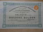 Obligatie 1000 gulden Samarang-Joana Stoomtram Maatschappij, Ophalen of Verzenden, Voor 1920, Aandeel
