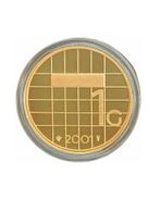 Goudgulden 2001 13,2 gram puur goud, Postzegels en Munten, Munten | Nederland, 1 gulden, Koningin Beatrix, Losse munt, Goud