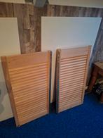 2 Louvre Klapdeurtjes, Gebruikt, Minder dan 80 cm, Binnendeur, Minder dan 200 cm