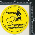 Sticker: Bico Matratzen Matelas, Verzamelen, Stickers, Overige typen, Ophalen of Verzenden, Zo goed als nieuw