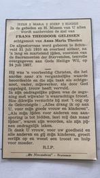 Frans T. Gelissen,  1910-1957 Schinveld x A.M. Theelen, Verzenden