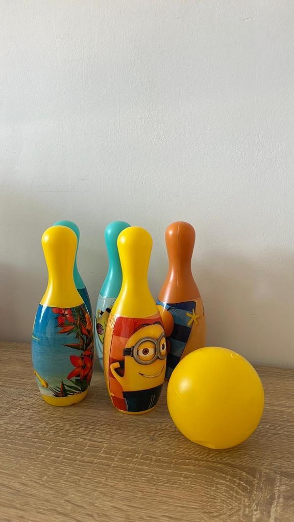 Bowling Set - 5 Kegels + Bal, Kinderen en Baby's, Speelgoed | Overig, Gebruikt, Jongen of Meisje, Ophalen