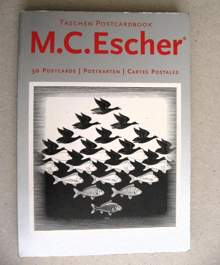 M.C. Escher 30 ansichten Taschen postcardbook, Antiek en Kunst, Kunst | Etsen en Gravures, Ophalen of Verzenden