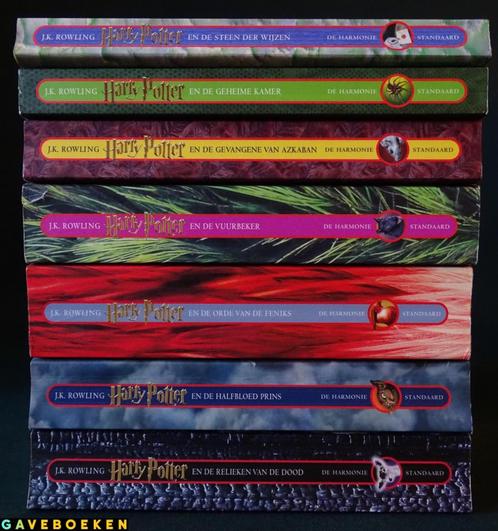 Harry Potter - J.K Rowling - De Harmonie - 7x - Paperback, Boeken, Overige Boeken, Gelezen, Ophalen of Verzenden