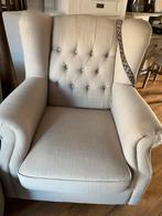 Bommel fauteuil met knopen - Landelijke stijl, Huis en Inrichting, Fauteuils, Ophalen, Gebruikt, 75 tot 100 cm, Landelijk