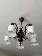 Vintage Jaren 50 Kroonluchter, Ophalen, Gebruikt, Glas