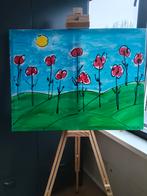 Schilderij 80x60 cm - Bloemenveld, Ophalen