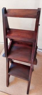 houten bibliotheek stoel/ trapje, Gebruikt, Ophalen