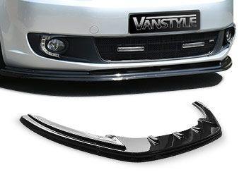 Front Spoiler VW Caddy 3 model 2010 - 2015 Glimmend Zwart NI beschikbaar voor biedingen