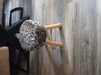 Panterprinten krukje, Huis en Inrichting, Ophalen, Zo goed als nieuw, Hout