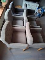 6 Stijlvolle Stoelen met Houten Poten, Huis en Inrichting, Ophalen, Hout, Zo goed als nieuw, Vijf, Zes of meer stoelen