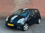 Nissan Pixo 1.0 50KW 5D 2009 Zwart, Auto's, Voorwielaandrijving, Stof, 4 stoelen, Bedrijf