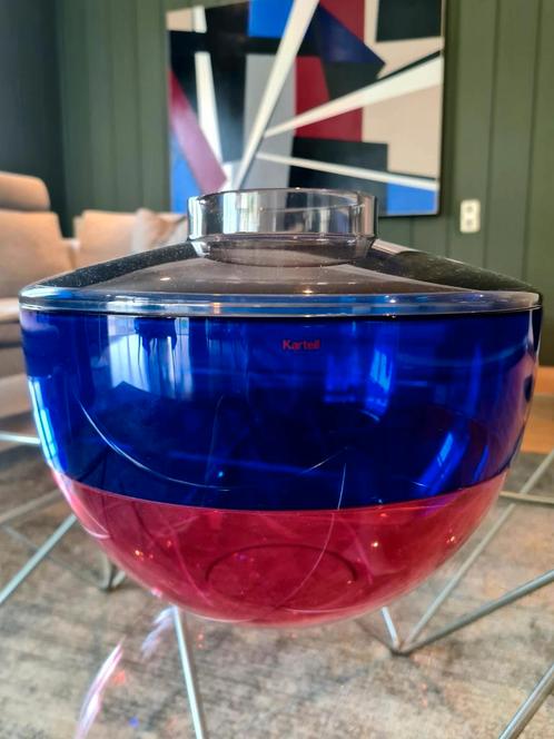 Kartell Shibuya vaas, Huis en Inrichting, Woonaccessoires | Schalen en Manden, Zo goed als nieuw, Rond, Glas, Ophalen of Verzenden