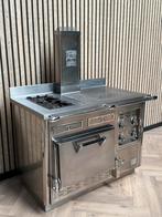 Prachtig Molteni Fornuis Inox 120cm + Gasoven, Warmhoudplaat, 60 cm of meer, Ophalen of Verzenden, Zo goed als nieuw