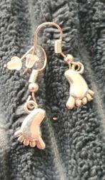 Zilveren oorbellen baby voetjes, Sieraden, Tassen en Uiterlijk, Hangers, Verzenden, Nieuw, Zilver