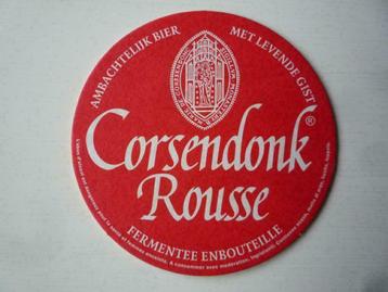 Corsendonk Rousse rood rond bierviltje viltje beschikbaar voor biedingen