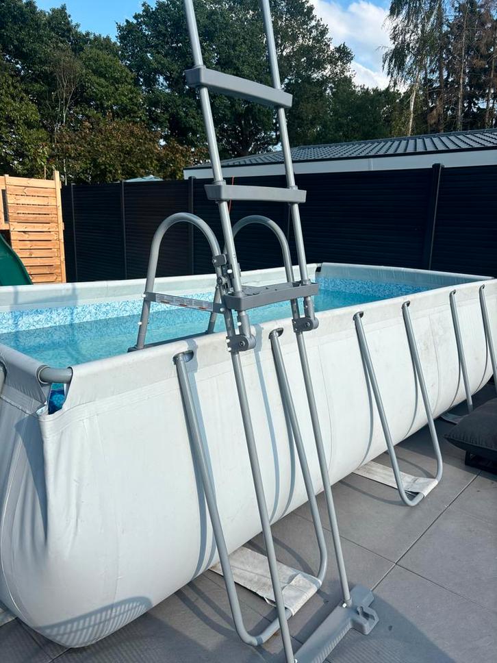 Opzetzwembad Rechthoekig 4 bij 2, Tuin en Terras, Zwembaden, Zo goed als nieuw, Opzetzwembad, Minder dan 80 cm, 200 tot 400 cm