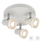 Moderne opbouwspot Livorno - 3 lichts - Wit, Ophalen, Nieuw, Metaal