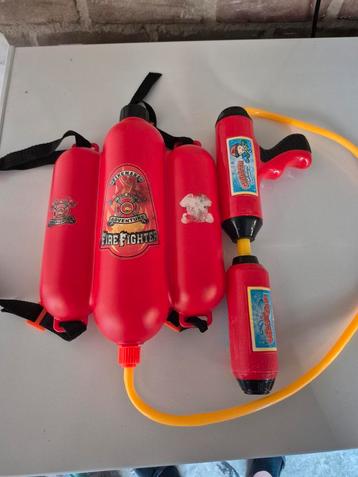 Brandweer waterpistool met watertank voor op de rig beschikbaar voor biedingen