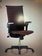 Bureaustoel HAG Excellent Leder, Huis en Inrichting, Ophalen, Bruin, Zo goed als nieuw, Bureaustoel