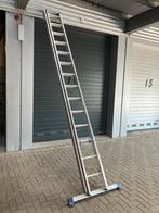 Hymer schuifladder 2x14 sporten, Doe-het-zelf en Verbouw, Ladders en Trappen, Ophalen, Gebruikt, Ladder, Opvouwbaar of Inschuifbaar
