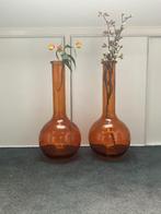 Vazen, Ophalen, 50 tot 75 cm, Oranje, Glas
