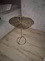 Loods5 tafeltje messing, Minder dan 55 cm, Metaal of Aluminium, Rond, Ophalen of Verzenden