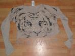 leuk shirtje mt 146/152 met kattenkop en franjers, Meisje, Ophalen of Verzenden, Zo goed als nieuw, Shirt of Longsleeve