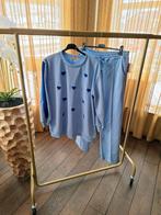 Blauwe Comfy Set met Teddy Opdruk - Maat 38-44, N.V.T., Nieuw, Onbekend, N.V.T.
