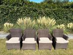 4 Seasons Outdoor (4SO) Valentine dining stoelen + kussens!, Ophalen, Zo goed als nieuw, Wicker