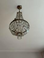 Antieke Kroonluchter met Kristallen, Huis en Inrichting, Lampen | Kroonluchters, Ophalen, Gebruikt, Glas
