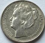 Schitterend kwartje 1905, Zilver, 25 cent, Ophalen of Verzenden, Koningin Wilhelmina
