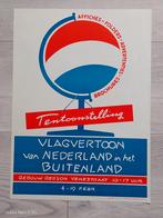 Originele Vlagvertoon Tentoonstelling Affiche, Rechthoekig Staand, Ophalen of Verzenden, Zo goed als nieuw, A1 t/m A3