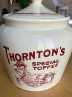 THORNTON'S vintage, keramische toffee crème pot, Gebruikt, Overige kleuren, Aardewerk of Porselein, Ophalen of Verzenden